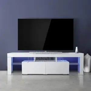 TV Stand With LED Lights - Modern TV Table - Pay on Delivery