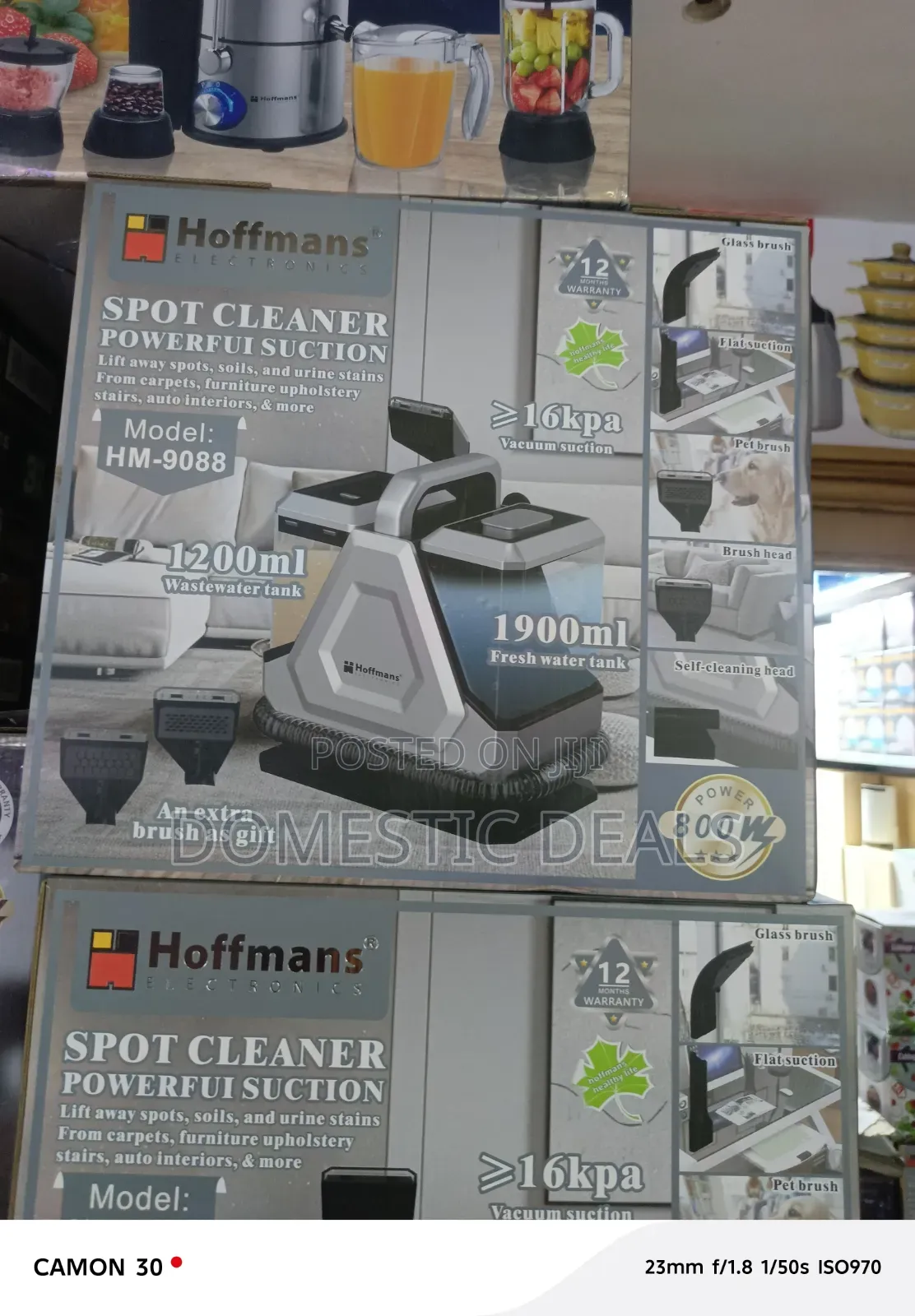 Hoffmans HM-9088 Is a Portable Spot Cleaner 800W Motor