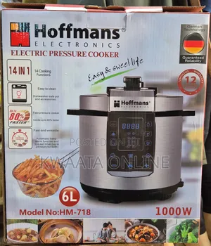 14in1 Hoffmans 6l Electric Pressure Cooker Deep Fryer With Basket, Pot