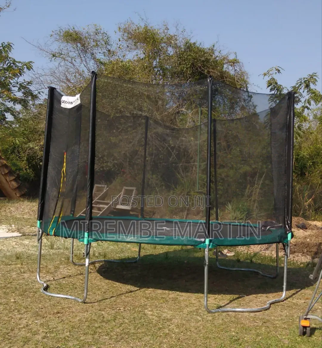12 Feet Kids Trampoline Green