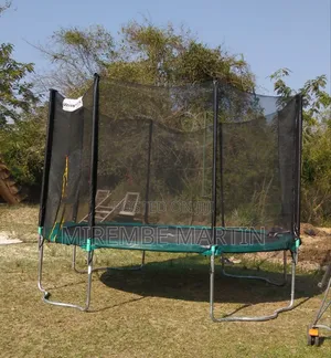 12 Feet Kids Trampoline Green