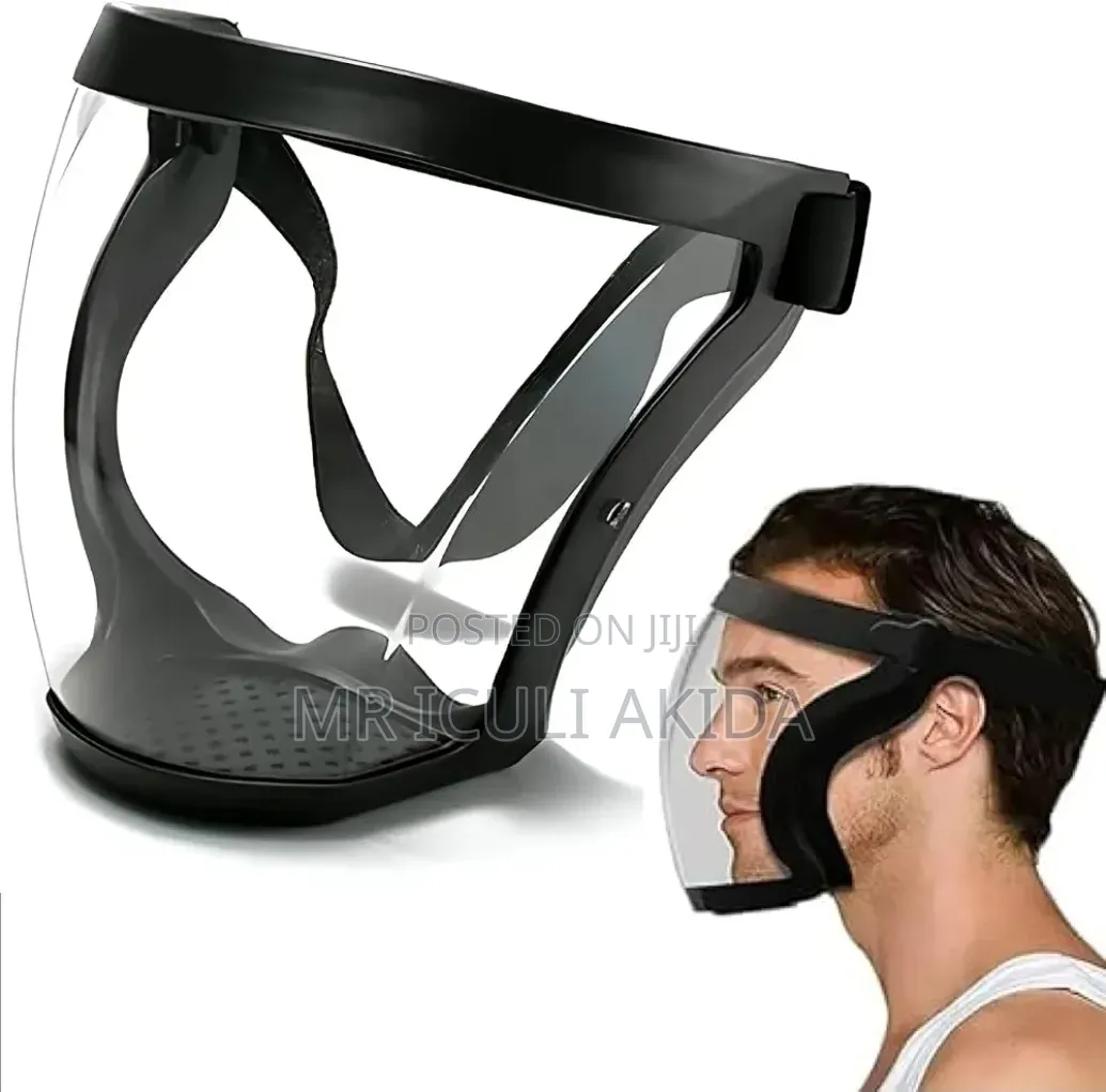 Anti-Fog Full-Face Protectiv Shield Mask WTH Clear Polycarbonate Visor