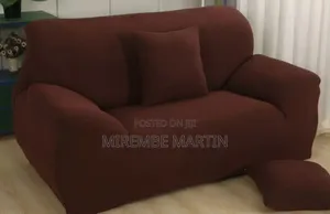 3:2:1 Brown Sofa Cover Set.