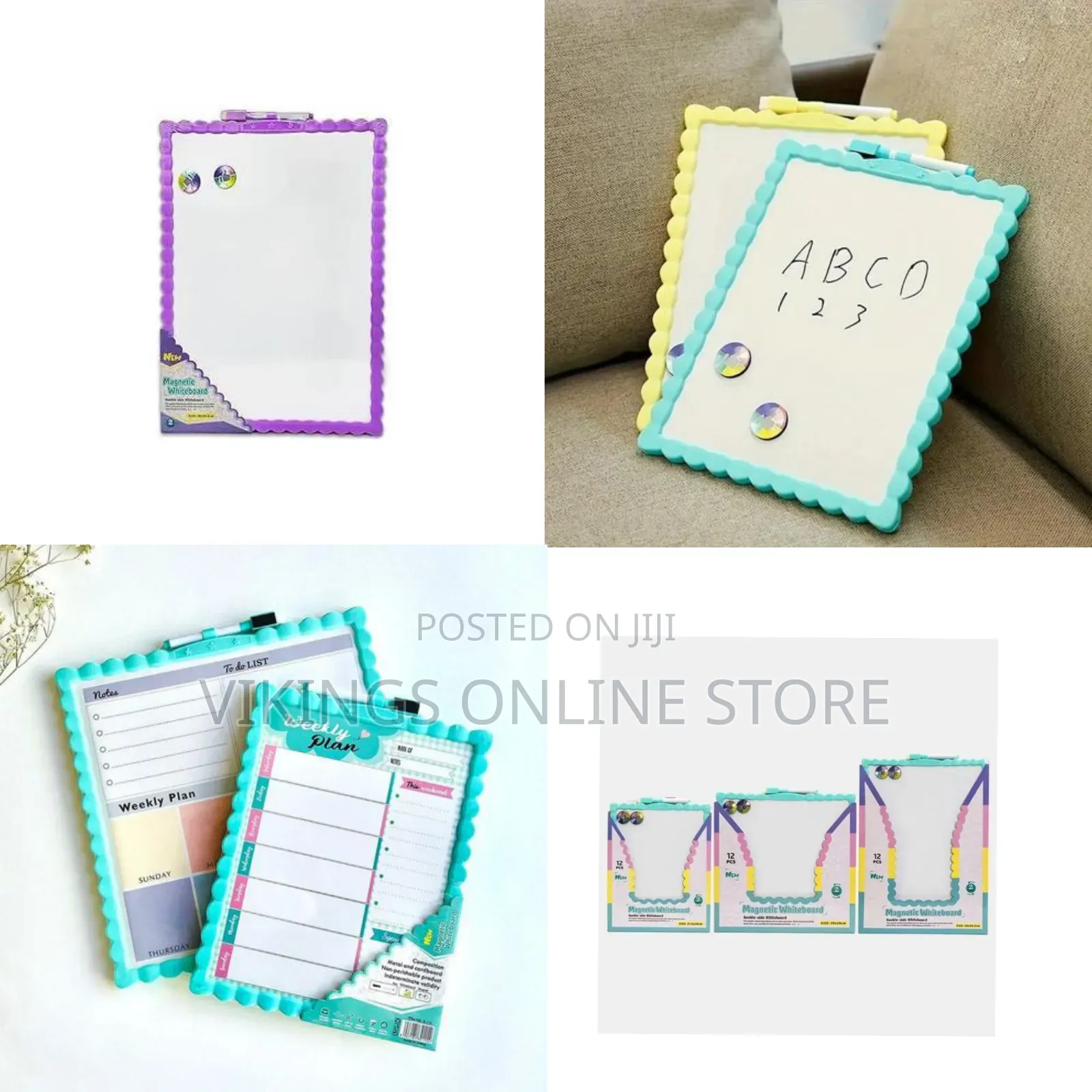 Double Sided Dry Erase Magnetic Whiteboard Easel Dry Wipe
