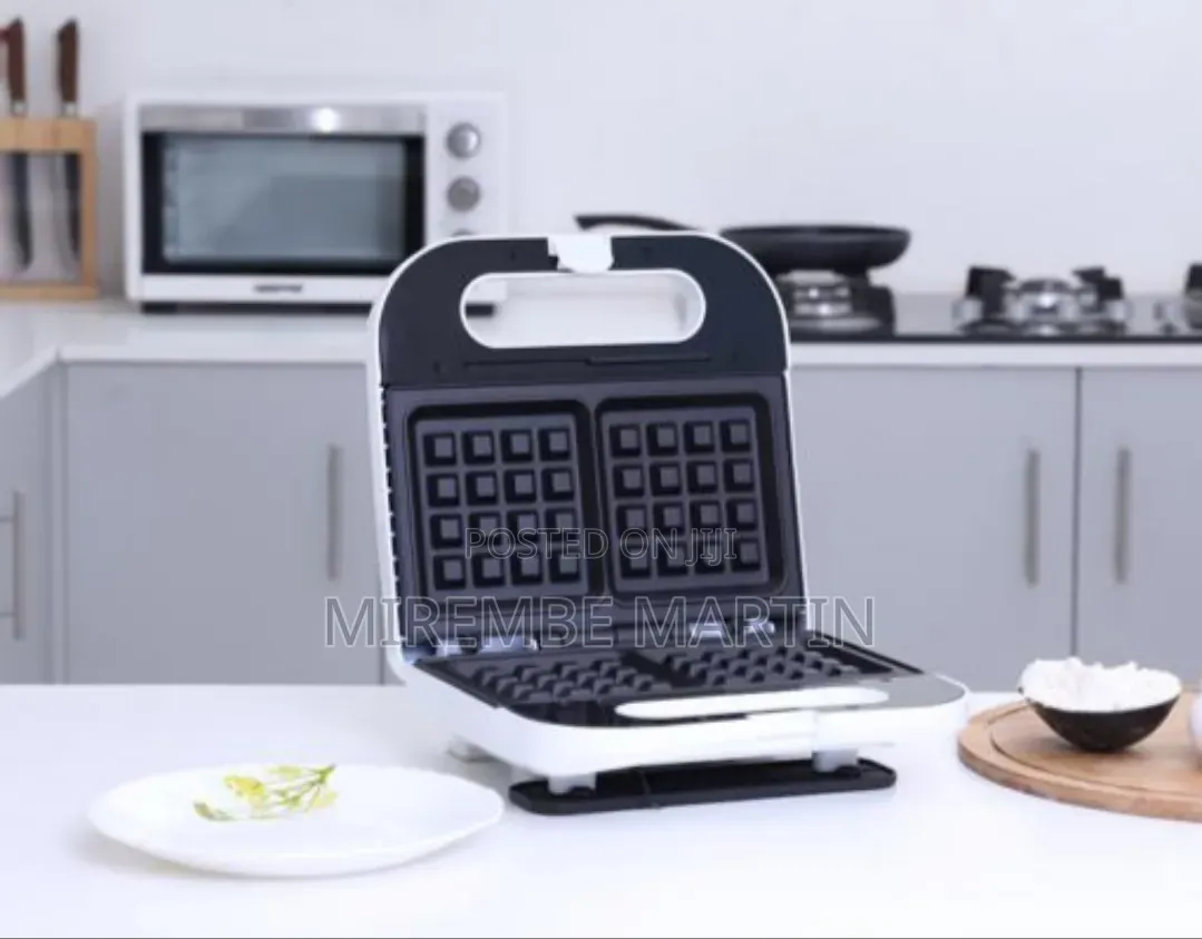 Geepas GWM676 Electric Waffle Maker 700w- 2 Slice Non-Stick 