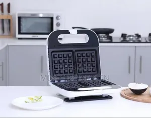 Geepas GWM676 Electric Waffle Maker 700w- 2 Slice Non-Stick 