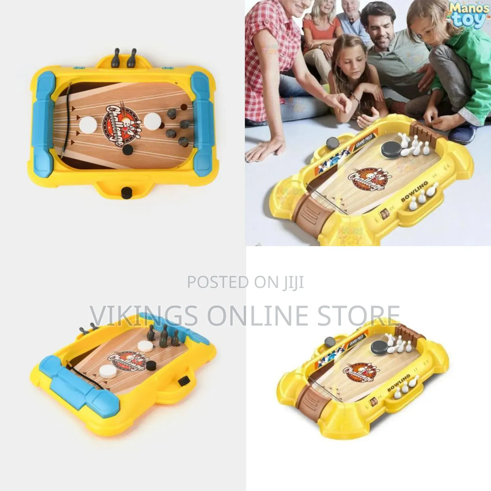 Manos Mini Desktop Bowling Game Board Set, Tabletop Electronic Bowling