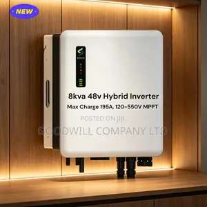 8kw / 8kva 48v Sosen Hybrid Inverter Max Charge 195A, 120-550v MPPT