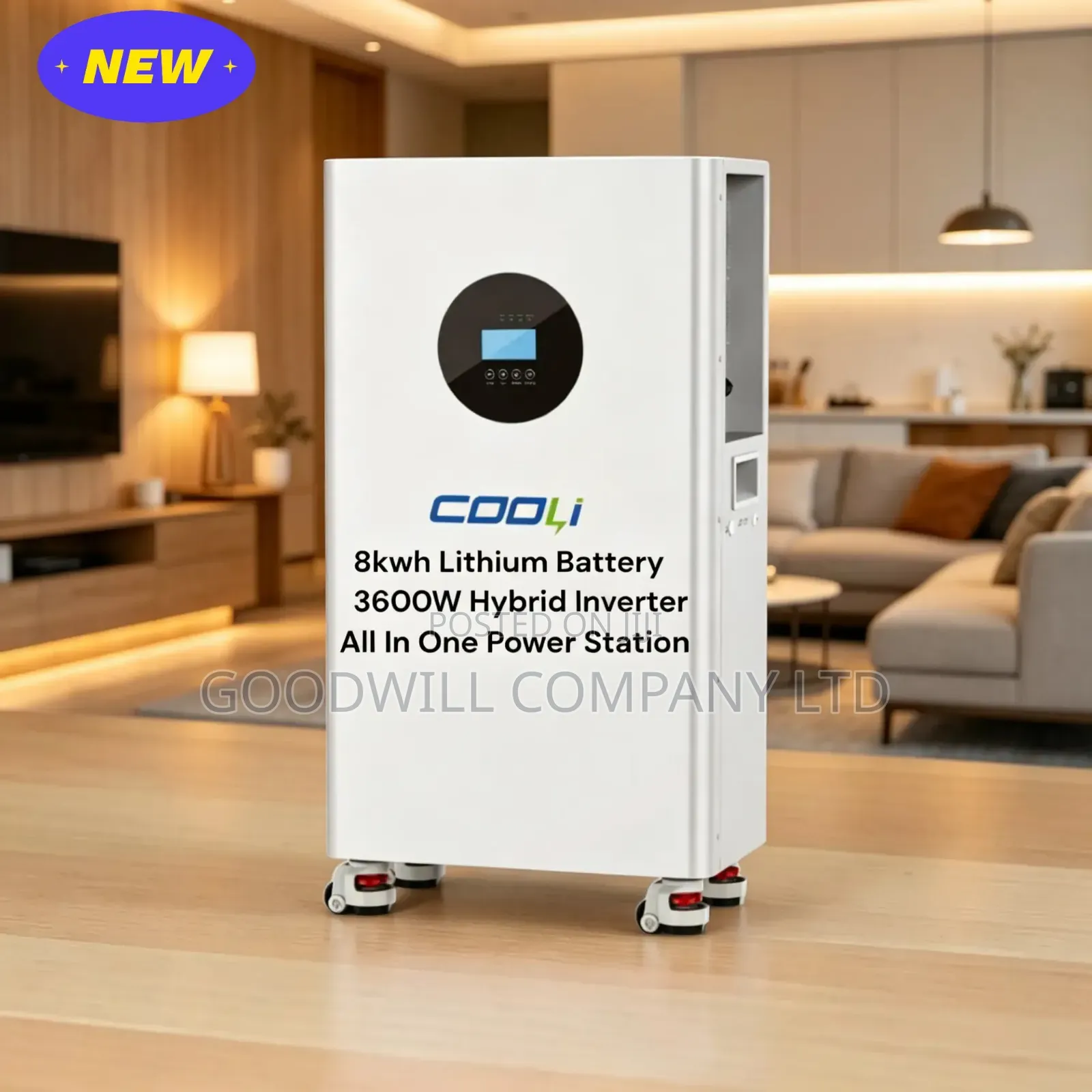8kwh + 3600w Cooli All in One Power Station Without Solar Panels