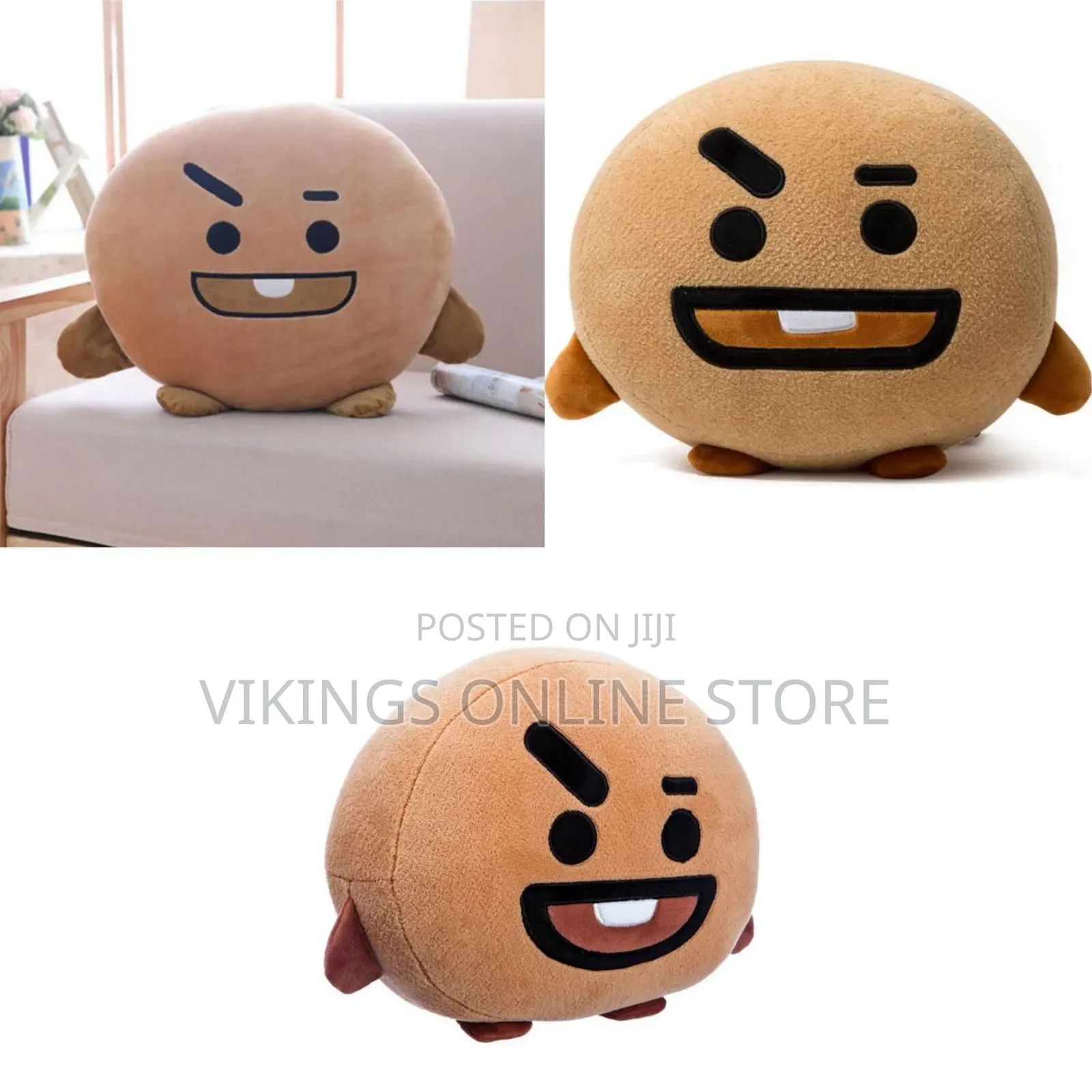SHOOKY Character Plush Stuffed Animal Cute Face Toy Pillow Room Decor