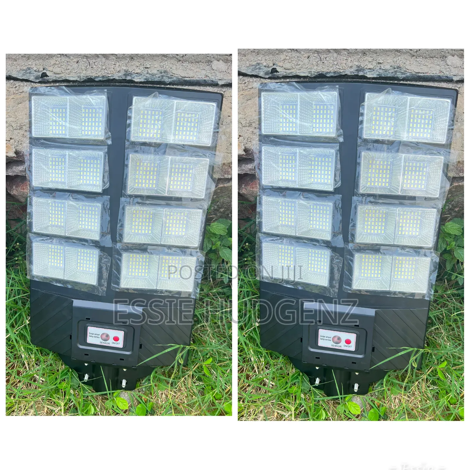600w Solar Street Light Featuring Multiple LED Panels.