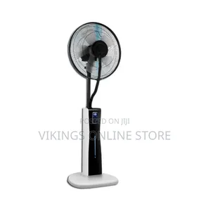 Oscillating Pedestal Spray Fan, Cooling Standing Floor Misting Fan