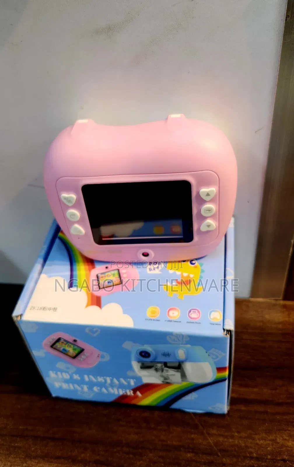 Pink ZK18 Kids' Instant Print Camera.