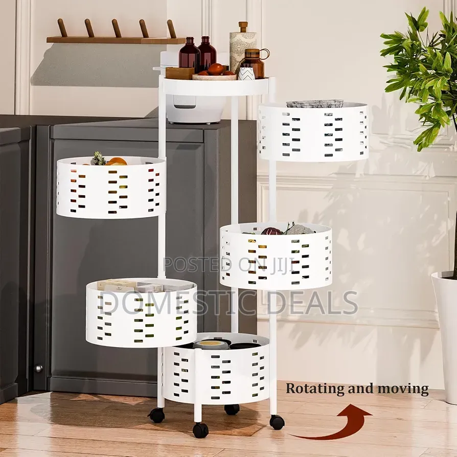 Rotating Storage Cart Trolley,Rotating Kitchen Storage