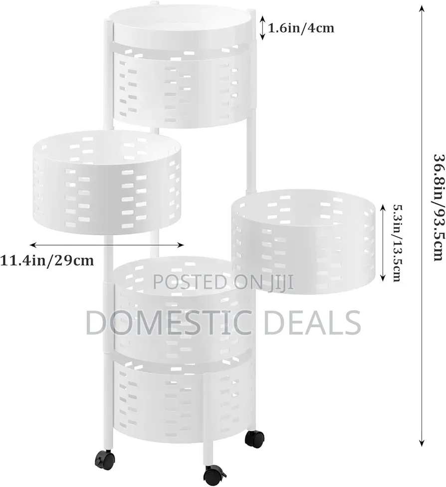 Rotating Storage Cart Trolley,Rotating Kitchen Storage