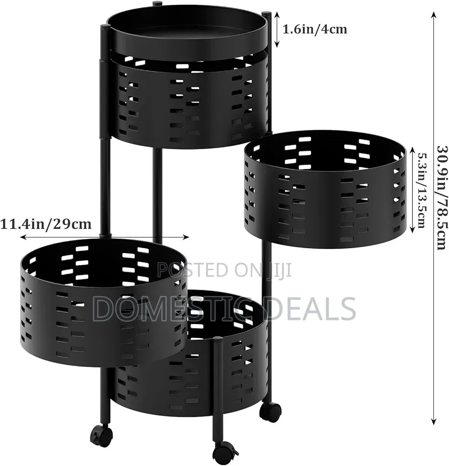 Rotating Storage Cart Trolley,Rotating Kitchen Storage
