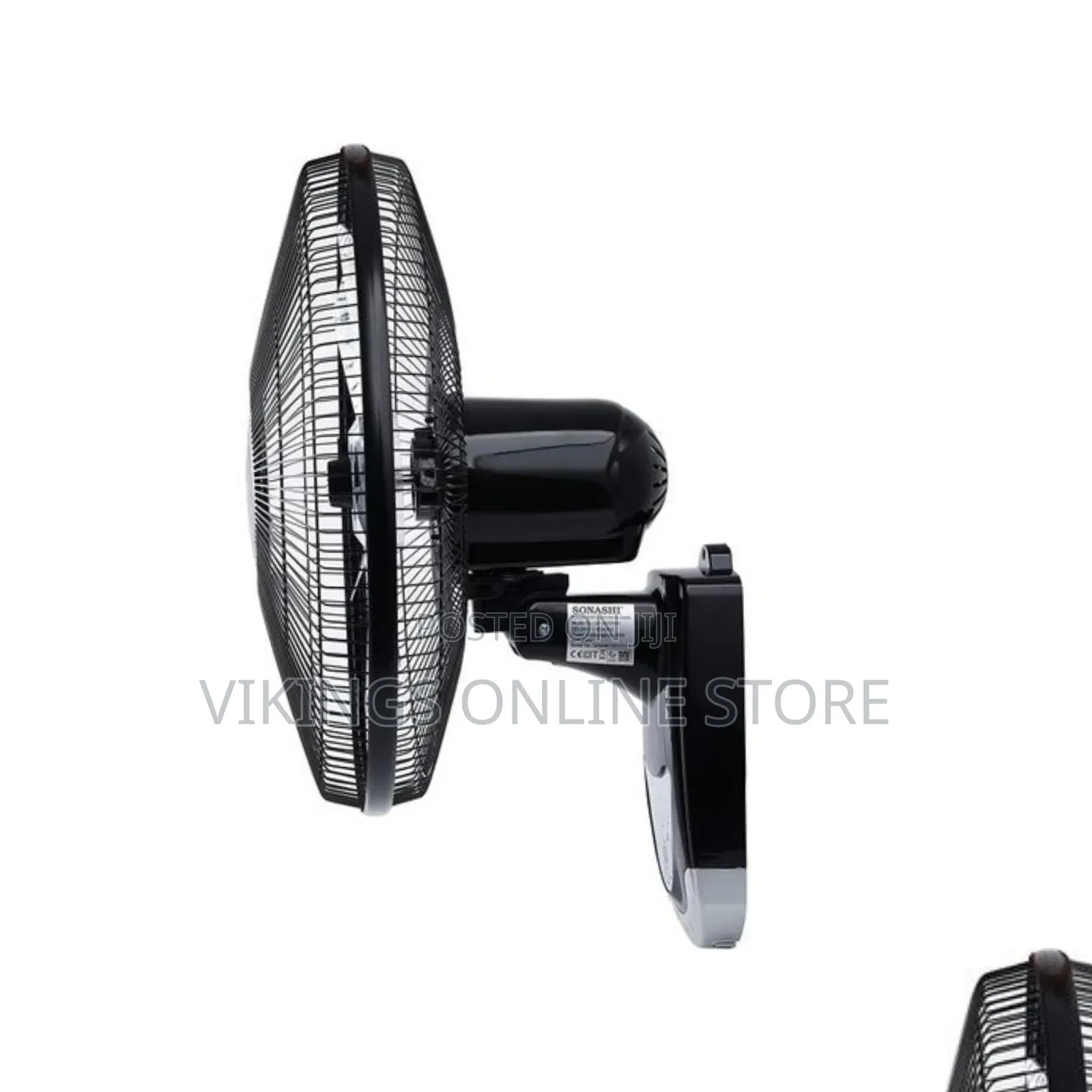 Sonashi 16 Inch Wall Fan With Remote Control Black SF-8007WR