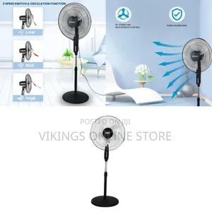 Sonashi SF-8027SR Stand Fan 16 Inch Floor Fan With Remote Control