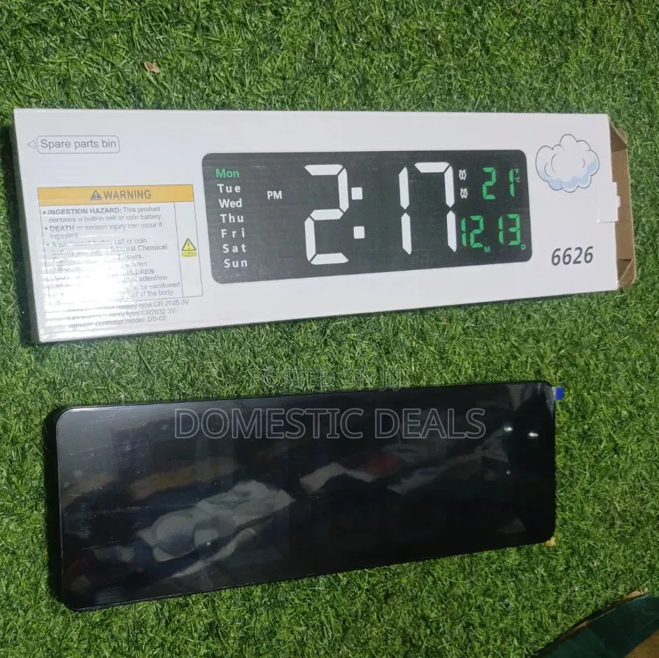 Digital Wall Clock With Remote Control