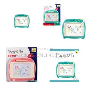 Large Magnetic Drawing Board - 4 Colors 16×13in Doodle Pad With 4