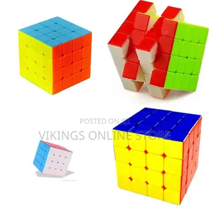 High Speed 4x4x4 Sticker Stickered Cube Super Smooth Magic Cube Puzzle