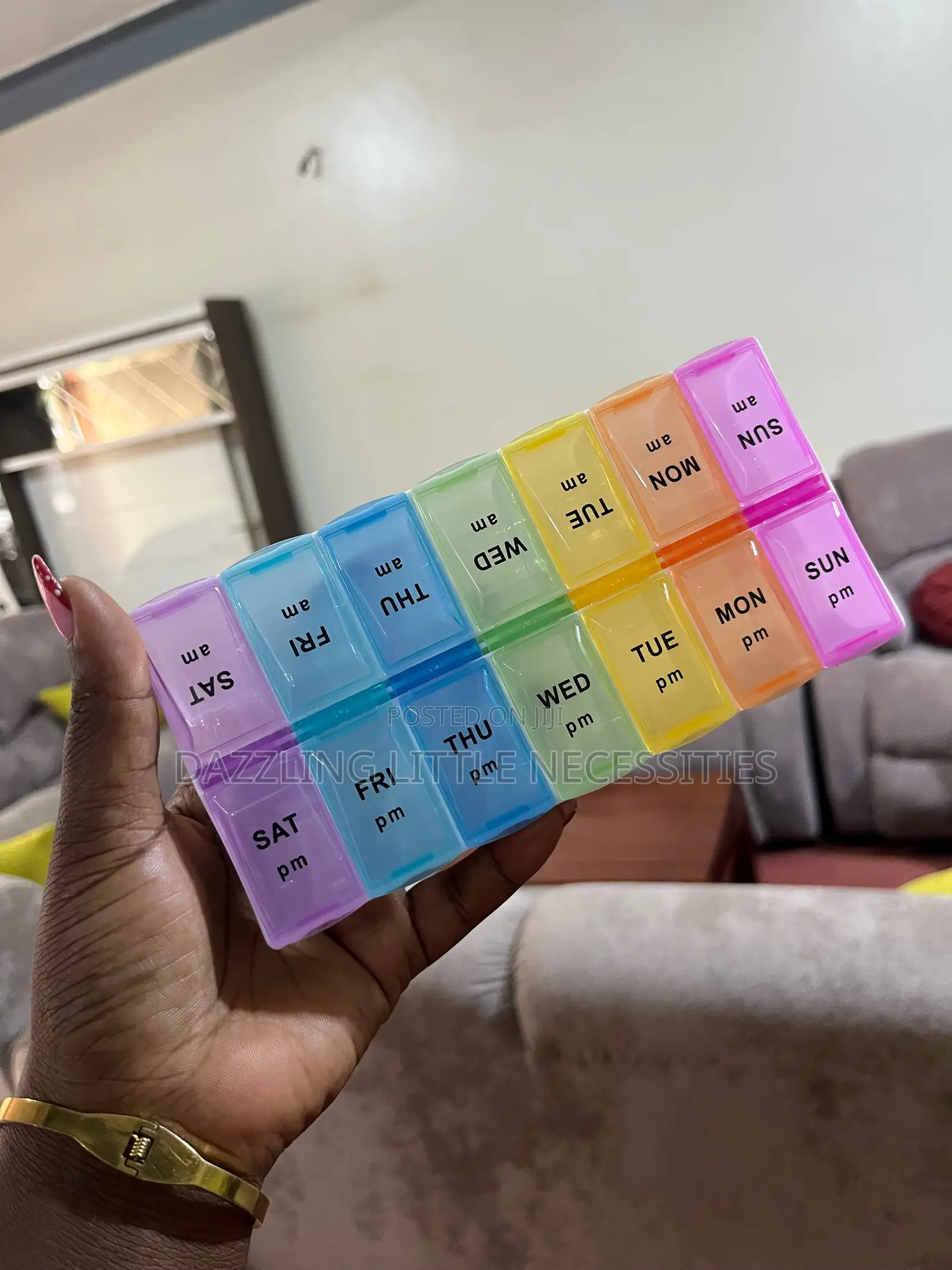 Rainbow (AM - PM) Pill Case Organizer