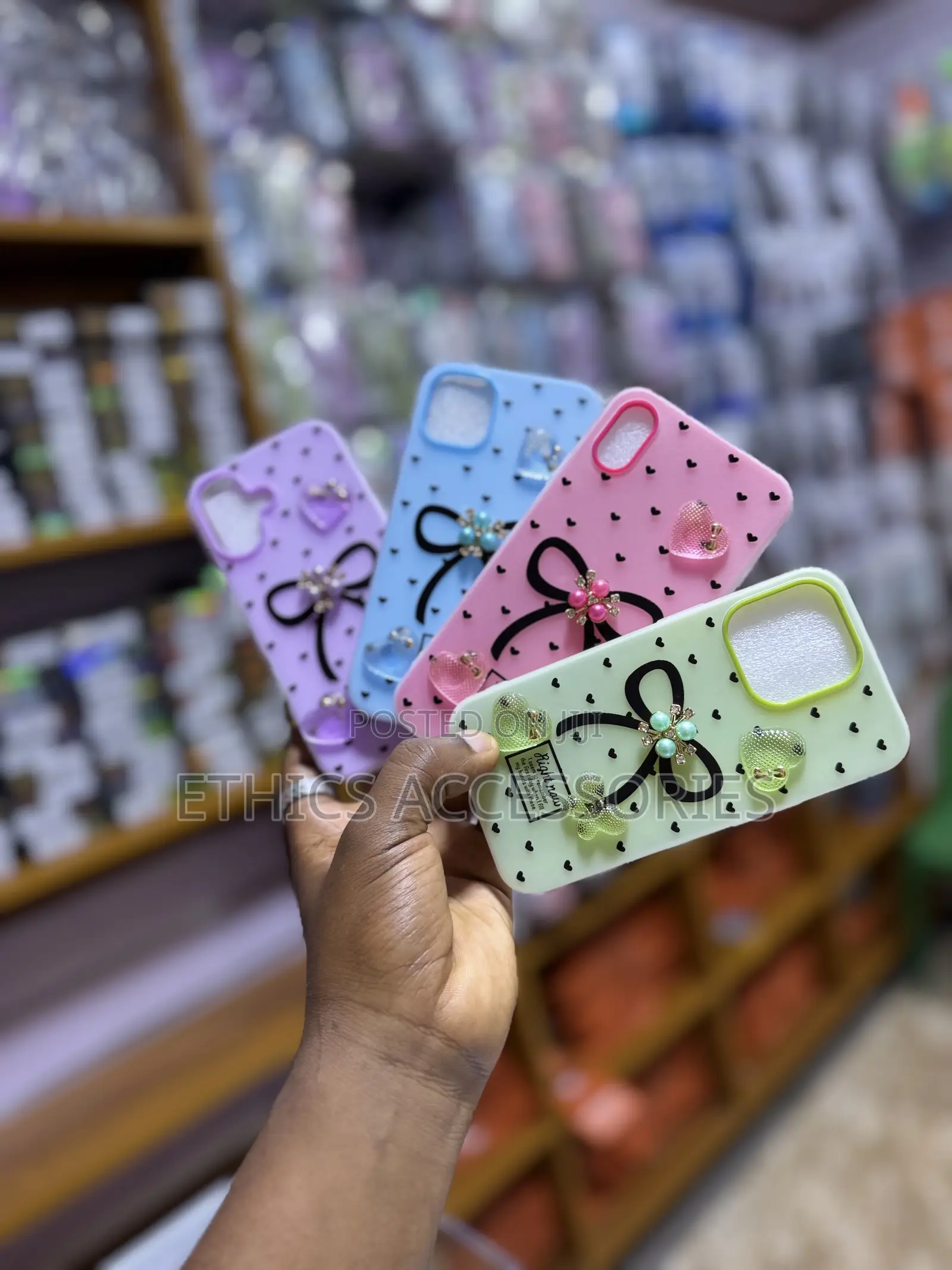 Polka Dot Heart Phone Cases
