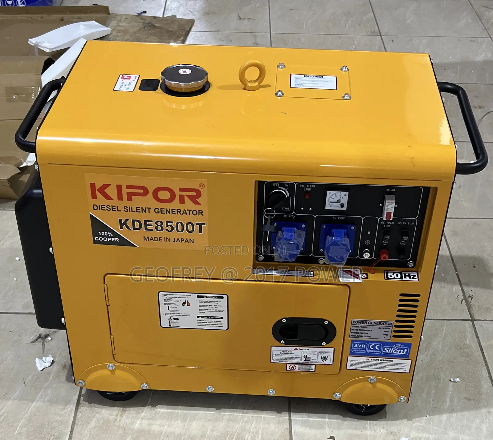 Kipor Silent Diesel Generator 8kva