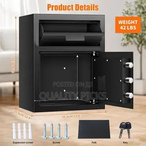 Anti-Theft Fireproof Depository Safe for Business With Drop Slot,