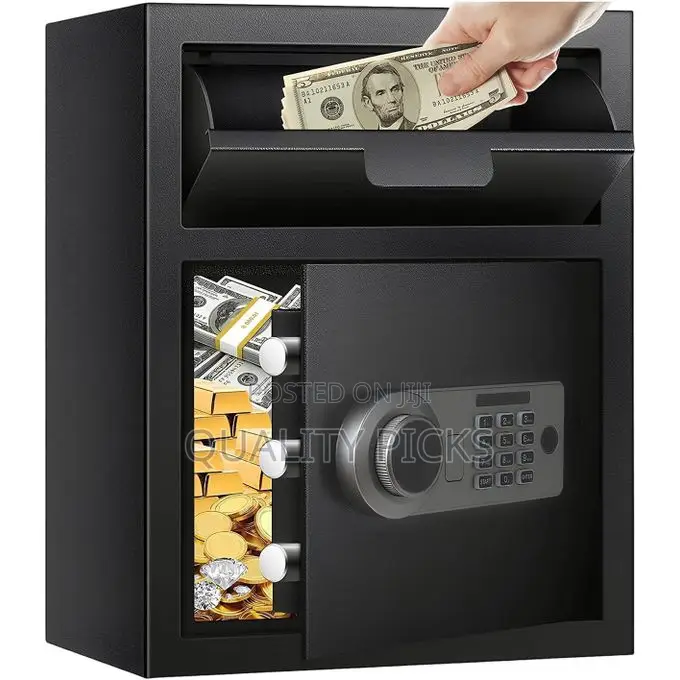 Anti-Theft Fireproof Depository Safe for Business With Drop Slot,