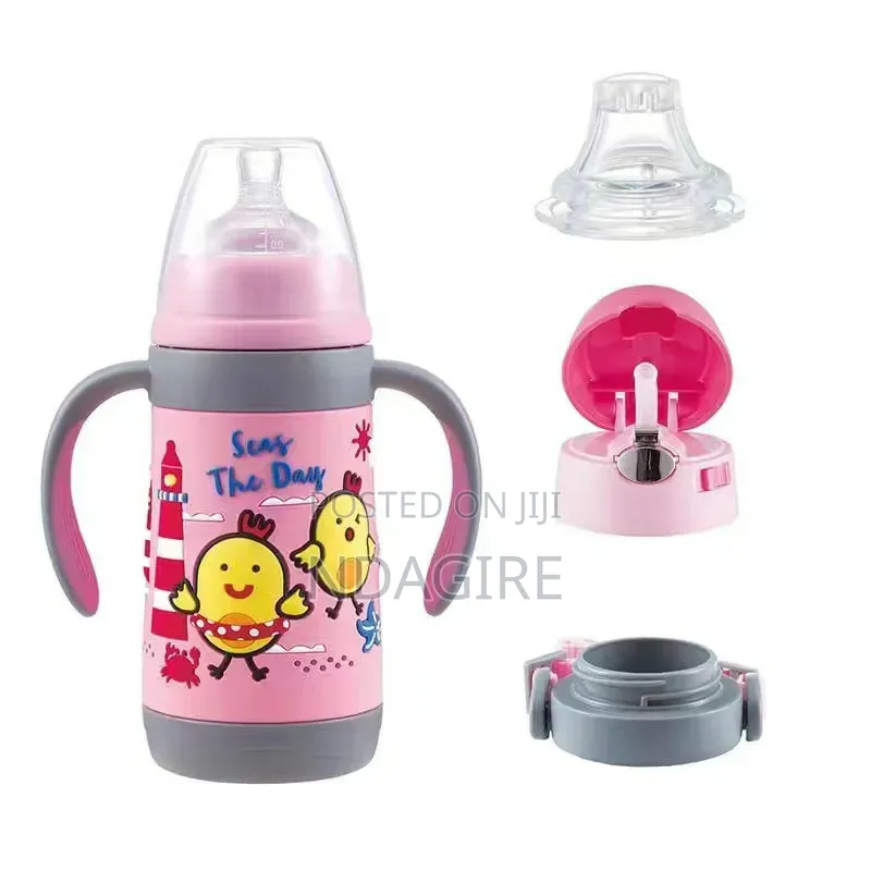 Vacuum Sealed 3-Stage Children’s Insulated Bottle Set
