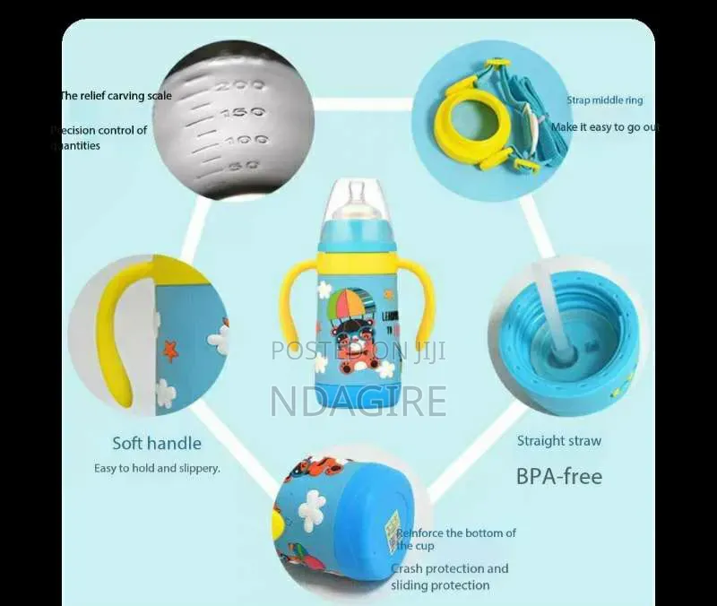 Vacuum Sealed 3-Stage Children’s Insulated Bottle Set