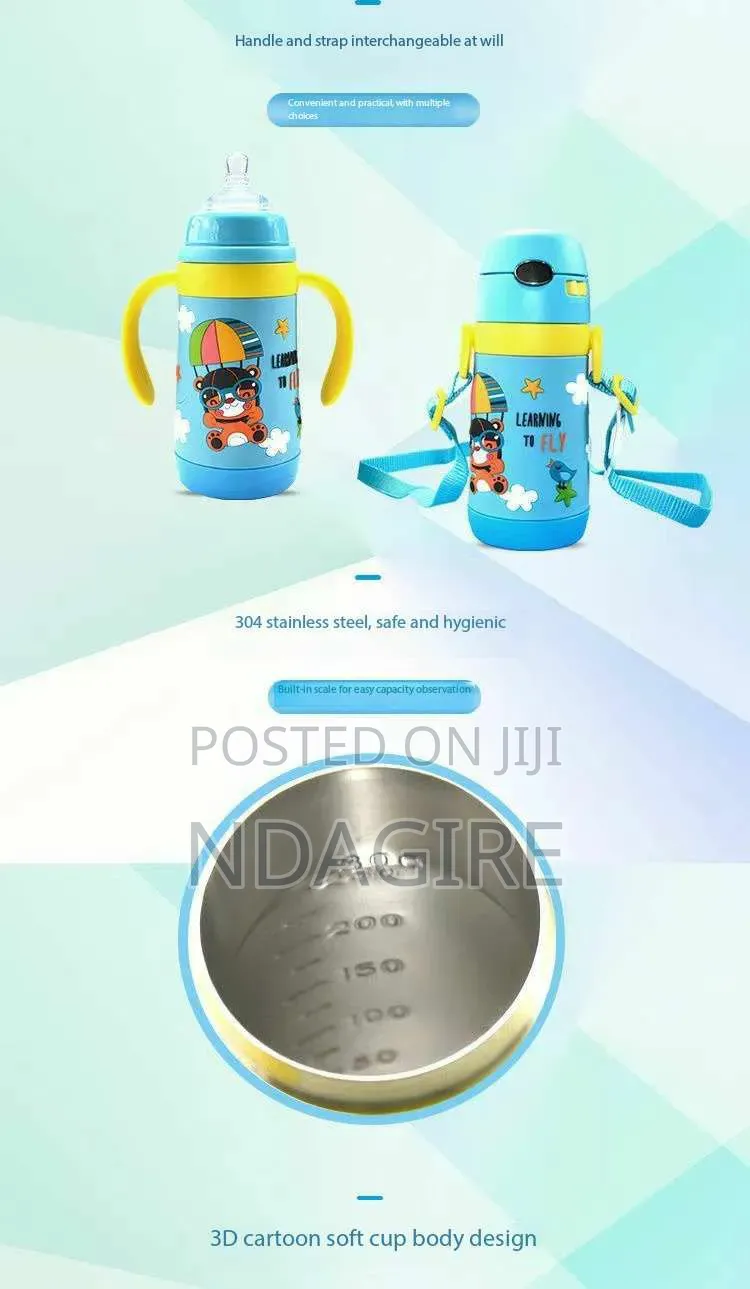 Vacuum Sealed 3-Stage Children’s Insulated Bottle Set
