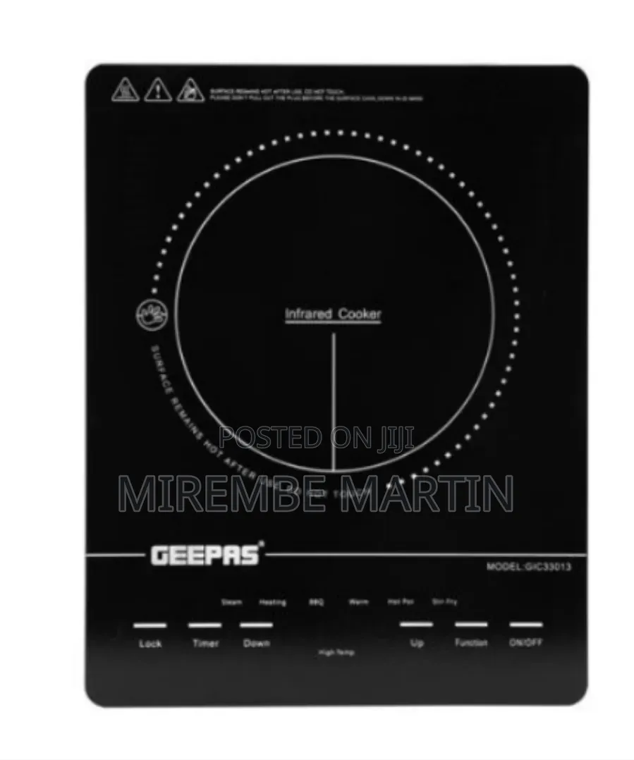 4 Digit LED Display Digital Infrared Cooker GIC33013 Geepas 