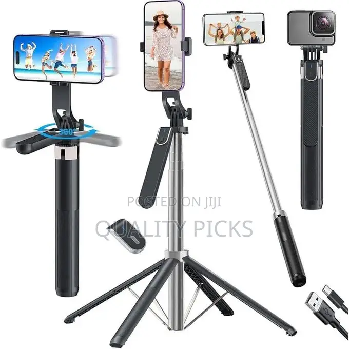 P180 Selfie Stick 67 Inch (170 Cm) for Mobile With Tripod Stand
