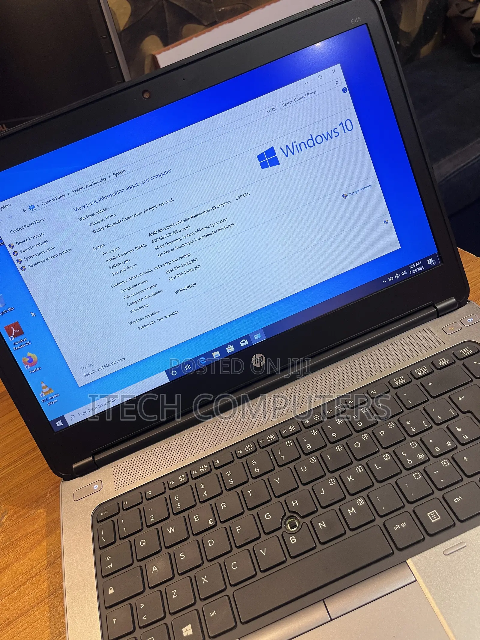 Laptop HP ProBook 645 4GB Intel Core i5 HDD 500GB
