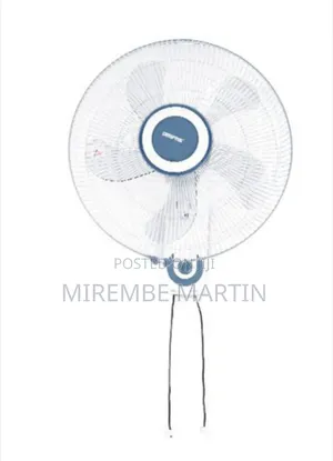 Geepas GF9483 16-Inch Wall Fan - 3 Speed Settings