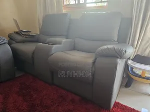 Uk Used HOMCOM Grey Faux Leather Recliner