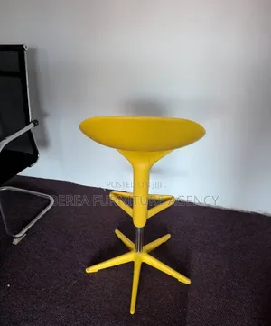 Yellow Adjustable Bar Stools