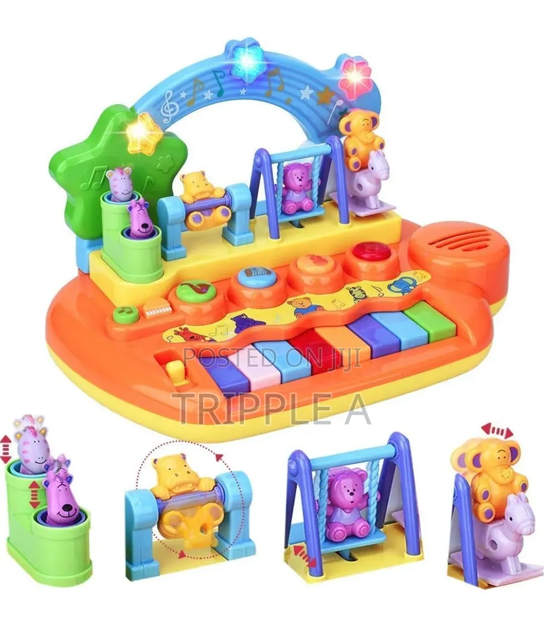 Learn to Play Musical Toy Piano With 8 Keys