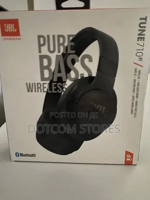 JBL Tune 710BT Pure Bass Headphones / Headset Overhead Black