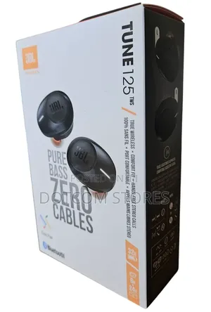 JBL Tune 125 TWS Pure Bass Wireless Bluethooth Headphones | Black