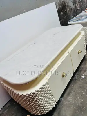 Cream Marble Top Coffee Table