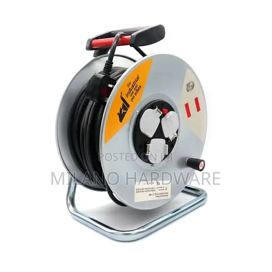 3-Way Heavy Duty Socket Cable Reel 50M