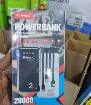 Aldeepo Powerbank 20000 maH, Fast Charging Power Bank