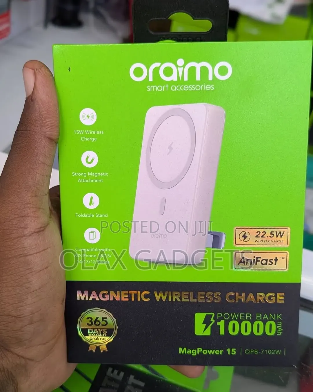 Oraimo 10000mAh Wireless Charging Powerbank