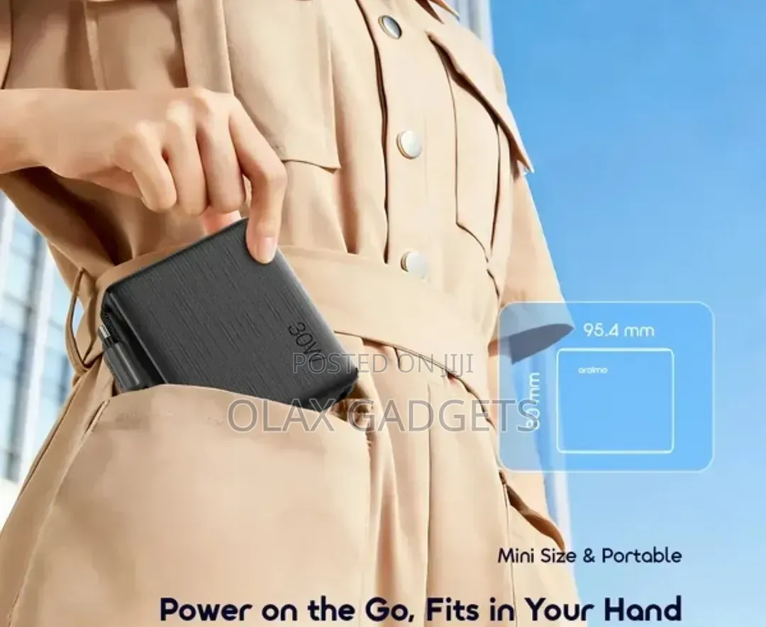 Oraimo PowerNova L21 20000mAh 30W Fast Charge PowerBank Built-in Cable
