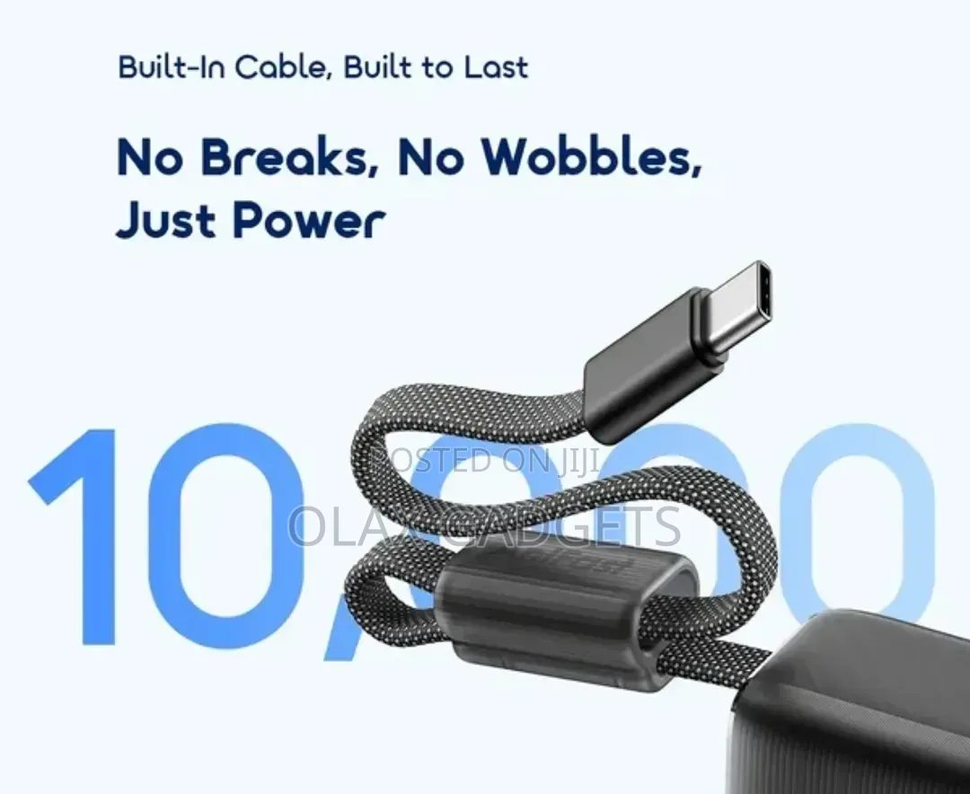Oraimo PowerNova L21 20000mAh 30W Fast Charge PowerBank Built-in Cable