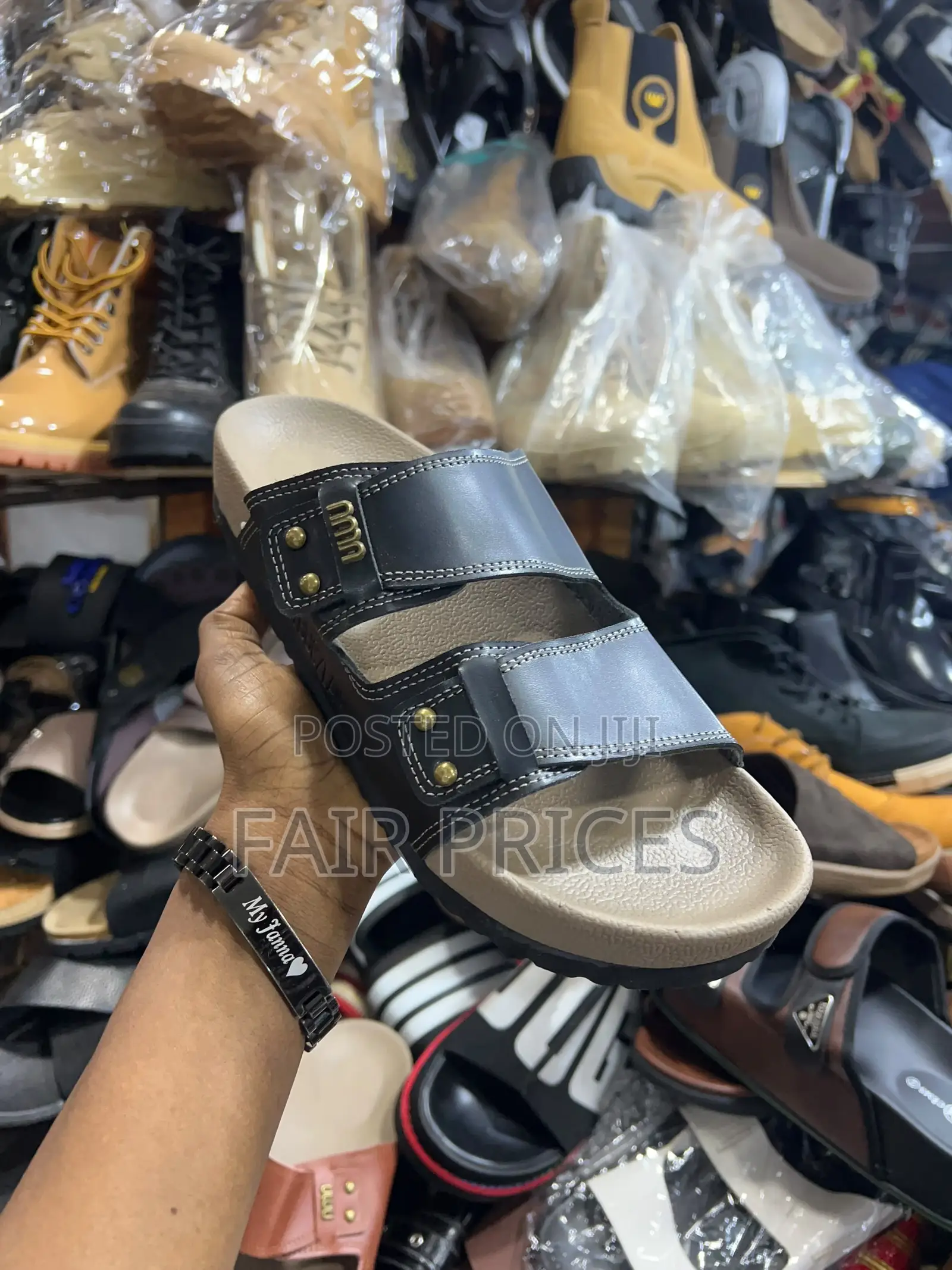 Men’s Leather Open Sandals