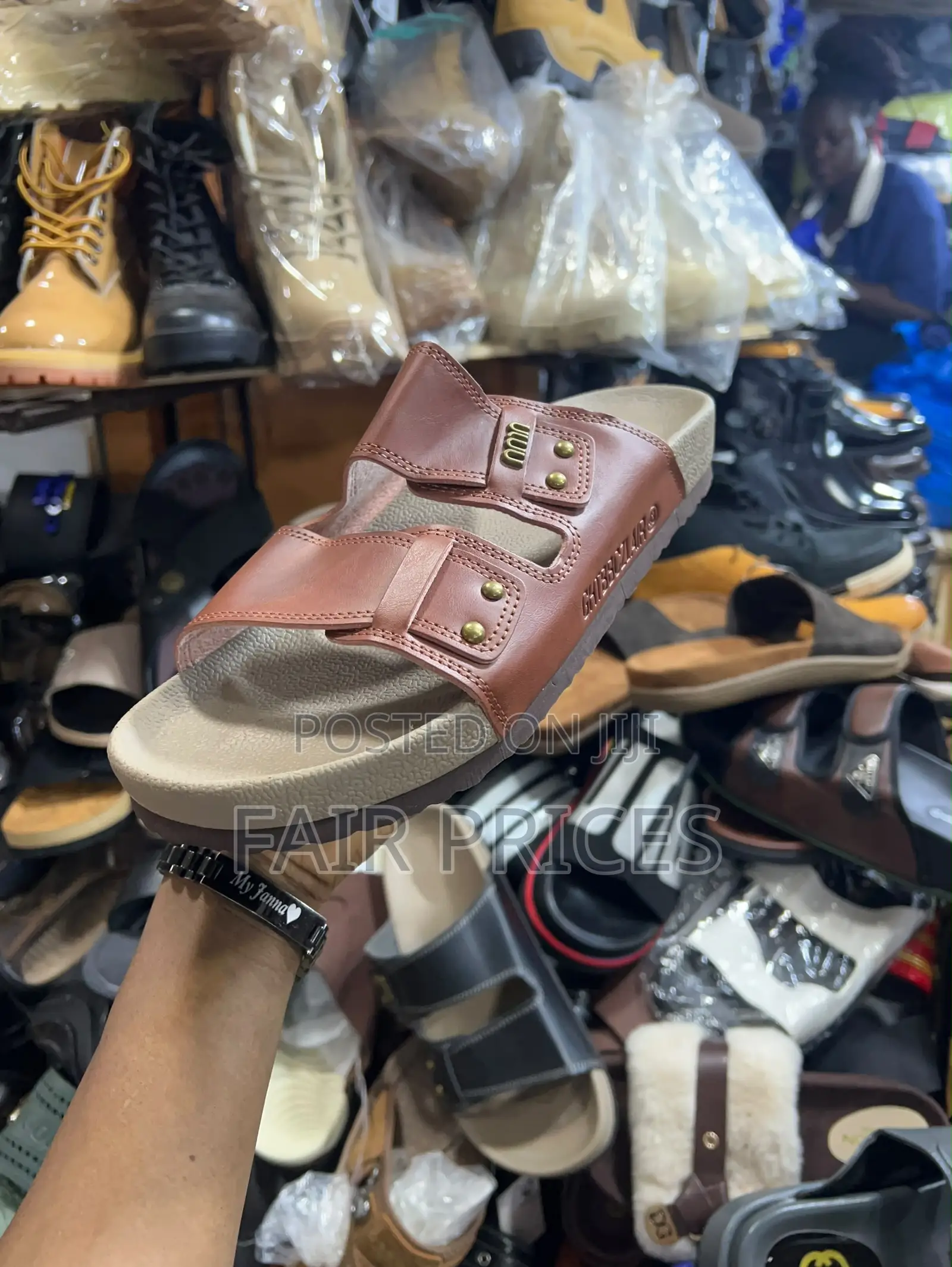 Men’s Leather Open Sandals
